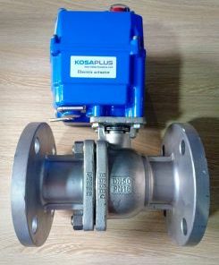 Van bi lắp bích điều khiển điện