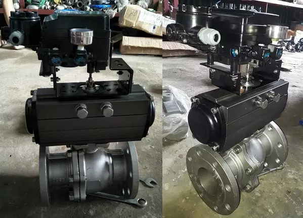 van bi điều khiển khí nén tuyến tính