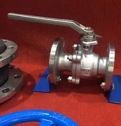 van bi inox tay gạt mặt bích