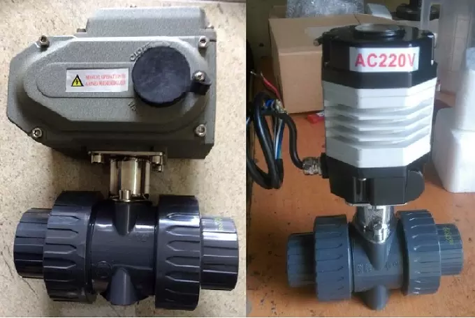 van bi nhựa điều khiển điện