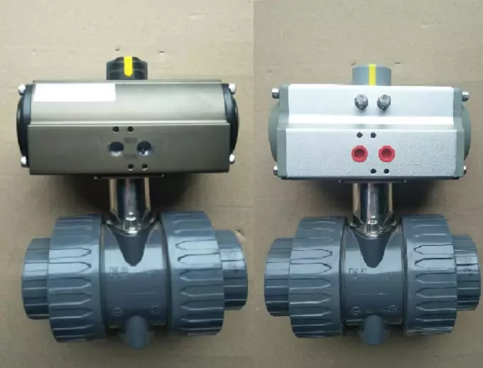 van bi nhựa điều khiển khí nén