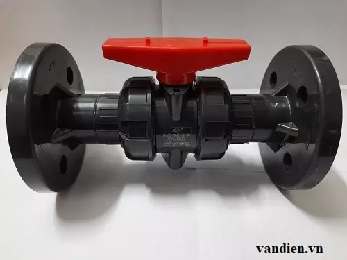 van_bi_tay_gat_nhua_mat_bich van bi tay gạt nhựa mặt bích