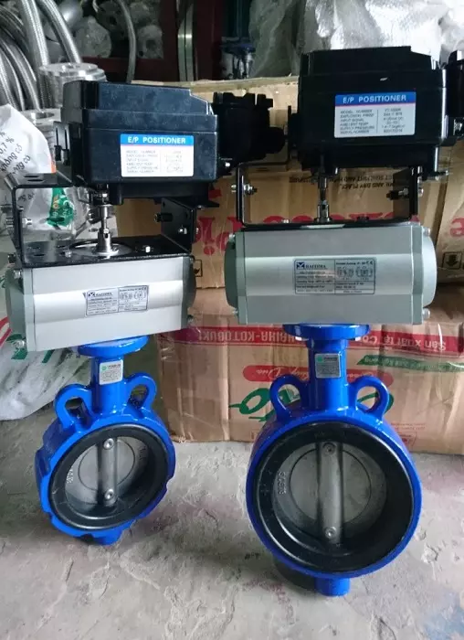 van bướm điều khiển khí nén tuyến tính
