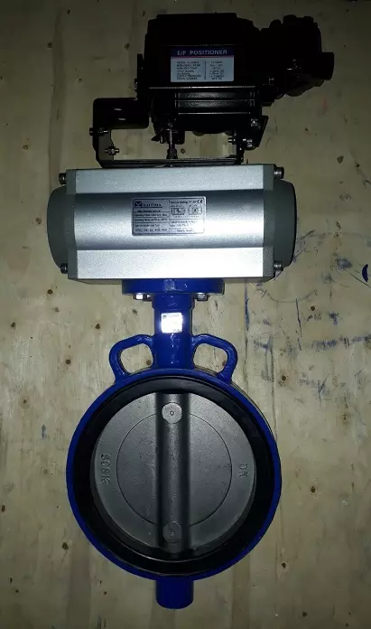 van bướm điều khiển khí nén tuyến tính