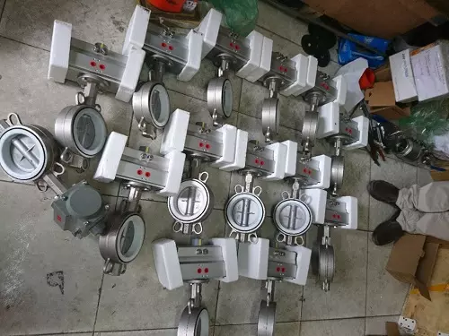 van_buom_inox_khi_nen van bướm inox tác động khí nén