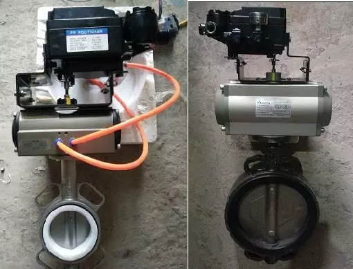 van bướm điều khiển khí nén tuyến tính