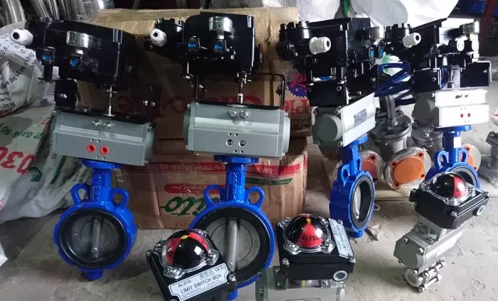 van bướm điều khiển khí nén tuyến tính