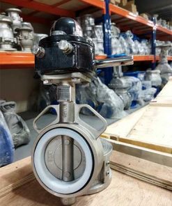 Hình ảnh van bướm quay tay chất liệu inox
