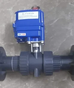 Hình ảnh thiết bị van bi nhựa mặt bích chụp tại kho THP