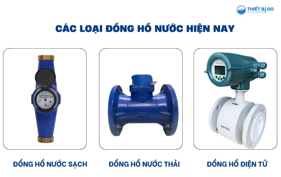 các loại đồng hồ nước phổ biến