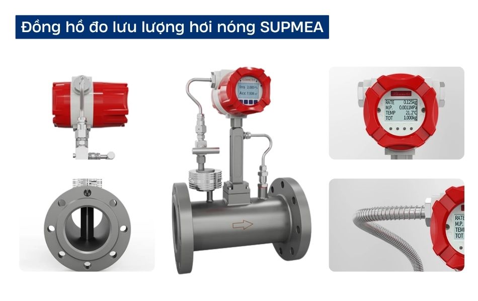 Đồng hồ đo lưu lượng hơi nóng Supmea