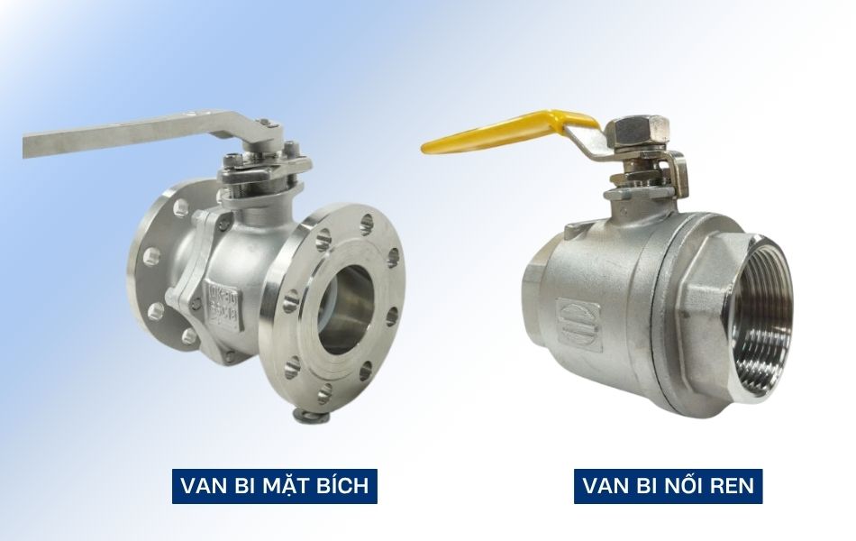 Phân loại van bi theo kiểu kết nối 