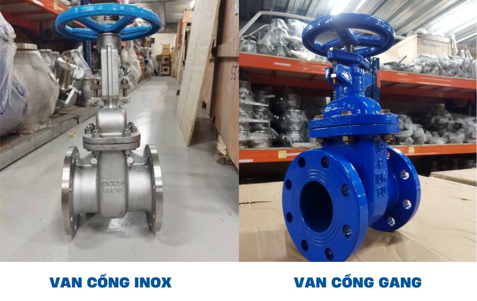 Phân loại van cổng theo chất liệu
