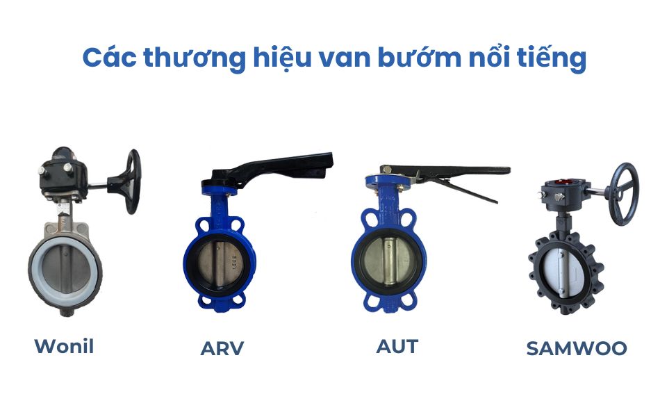 Phân loại van bướm theo thương hiệu