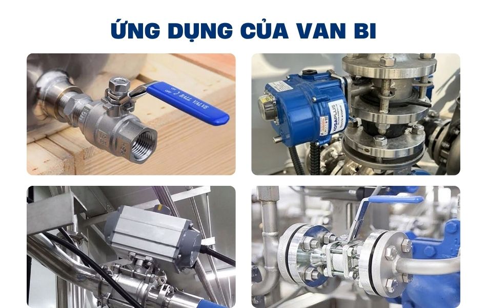 Ứng dụng thực tiễn của van bi trong hệ thống