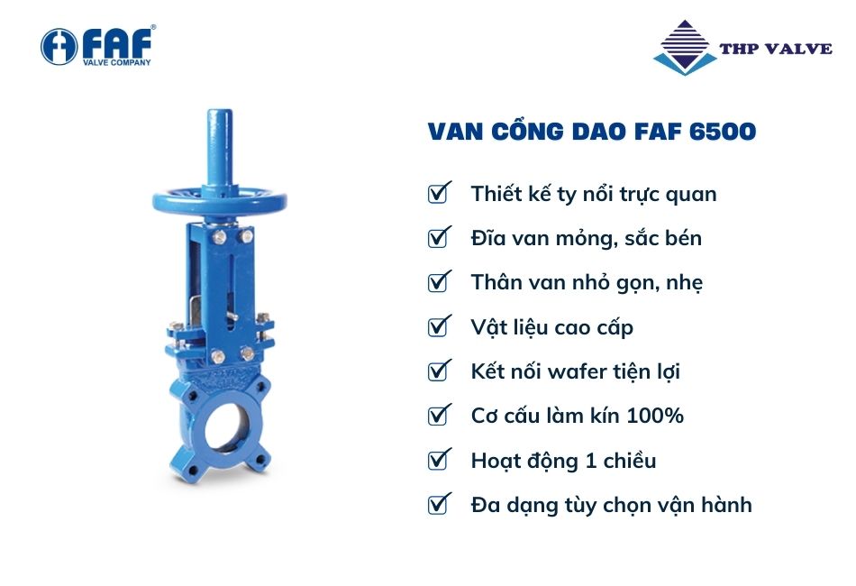 ưu điểm van cổng dao faf 6500