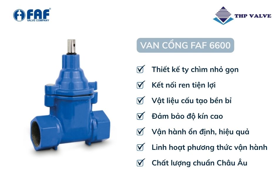 ưu điểm van cổng faf 6600