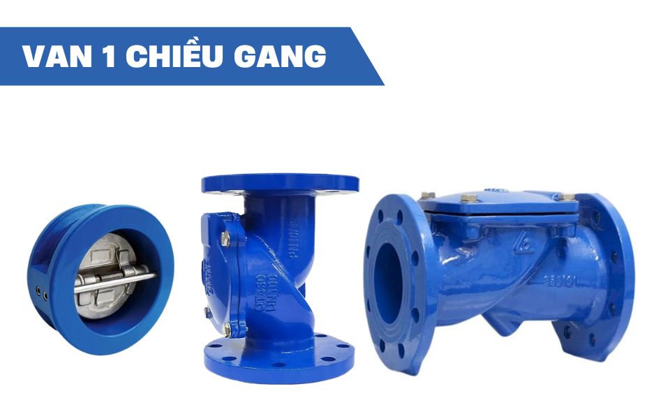 Van 1 chiều gang