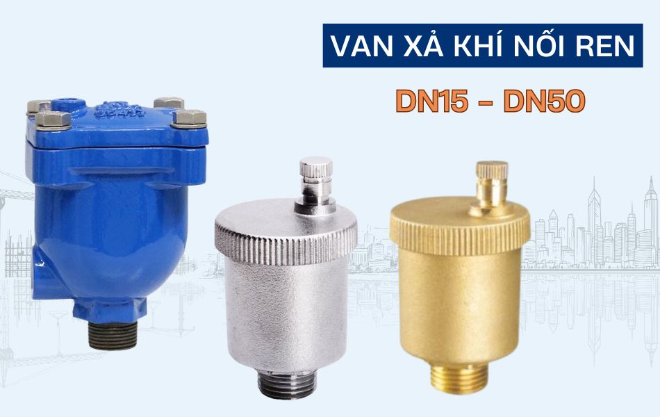 Van xả khí nối ren